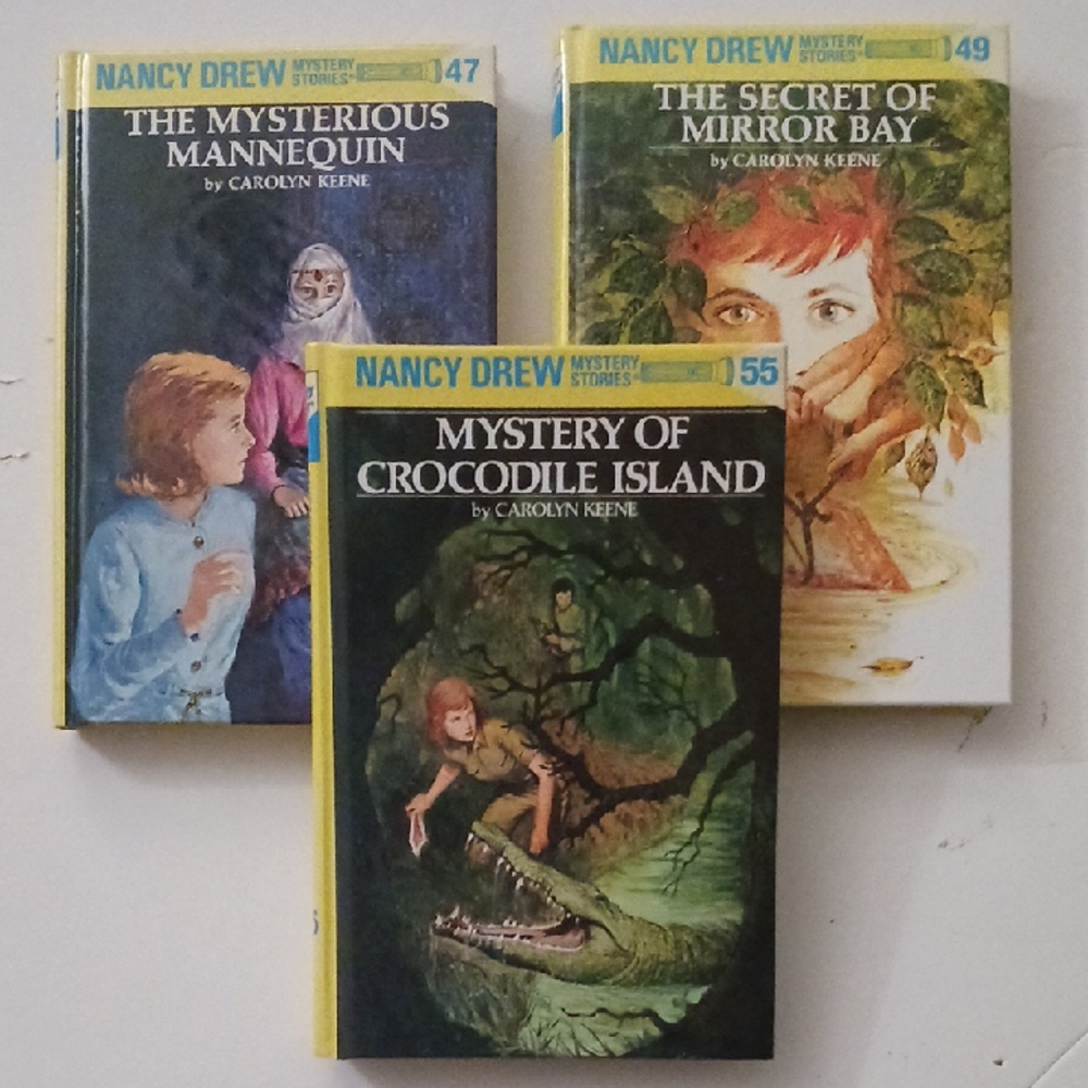 Nancy Drew Mystery Stories Book Set Of 3 - #47, 49 and 55